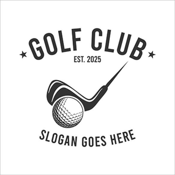 Simple Golf Clubs Logo Template Golf Ball Logo