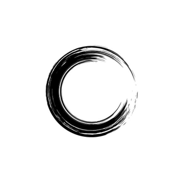 Black Circle With White Background With Black Outline