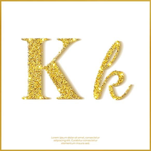Gold Glitter Font (1)