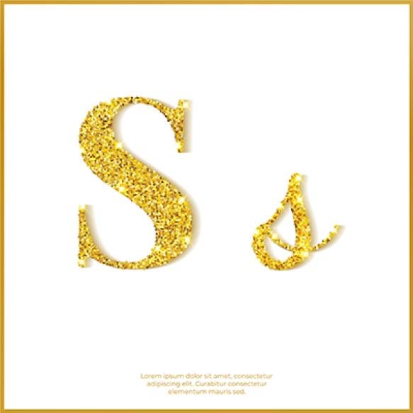 Gold Glitter Font