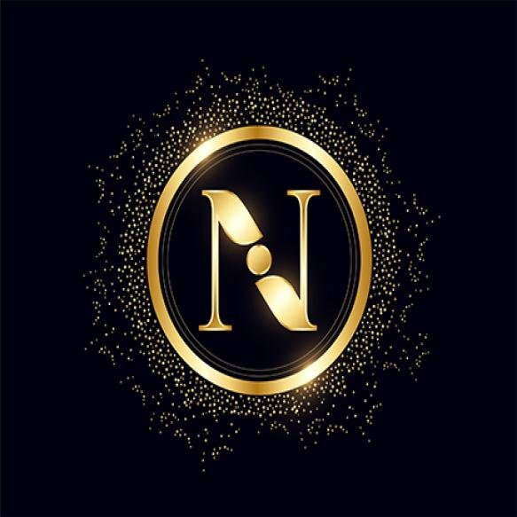 Luxury Initial N Logo Template Restaurant Royalty Boutique Cafe Hotel Heraldic Jewelry Etc