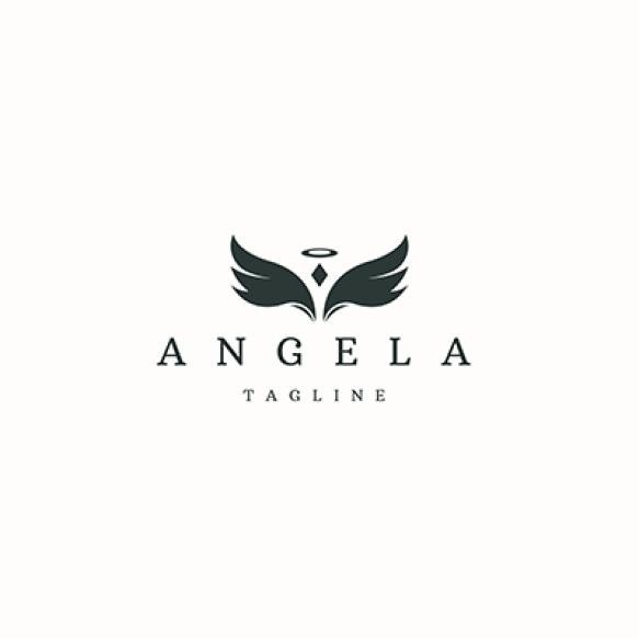 Angel Logo Icon Design Template Flat Vector
