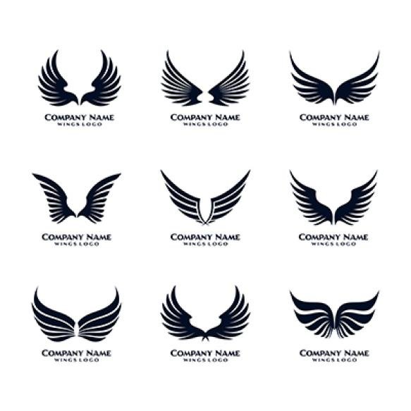 Wing Logo Template Vector Set