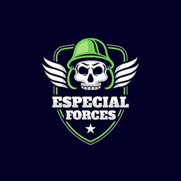 Flat Design Army Logo