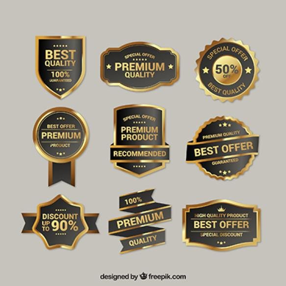 Collection Premium Quality Golden Insignia