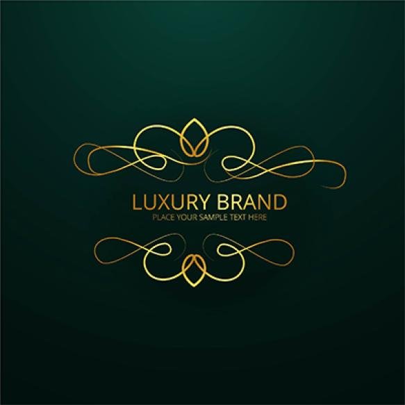 Elegant Luxury Brand Design Green Background