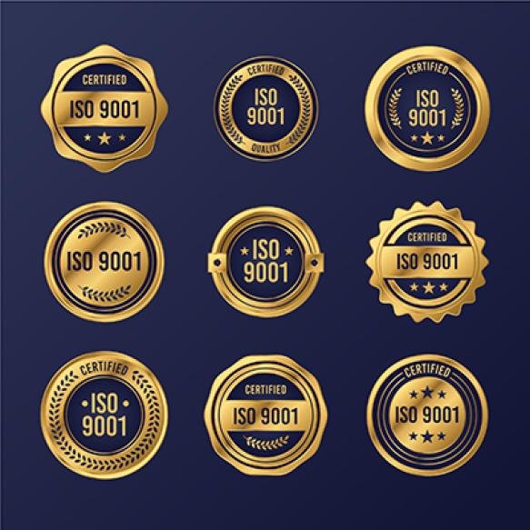 Iso Certification Badge Collection