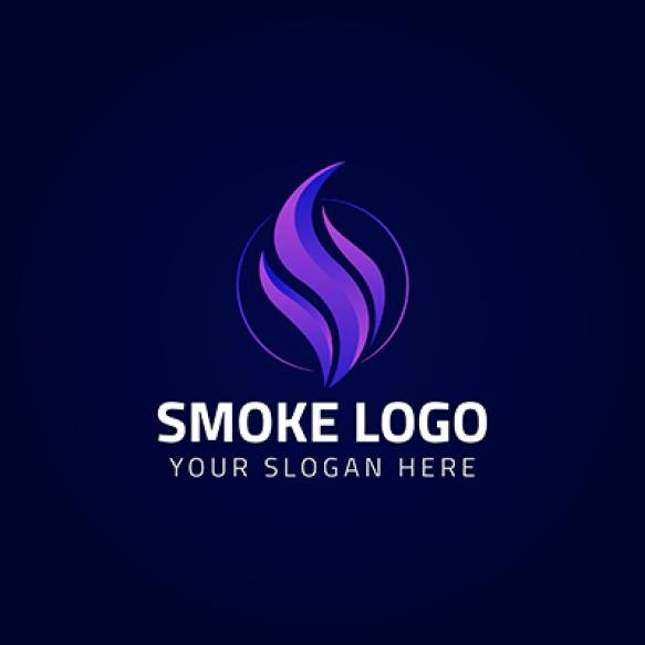 Gradient Smoke Logo Template