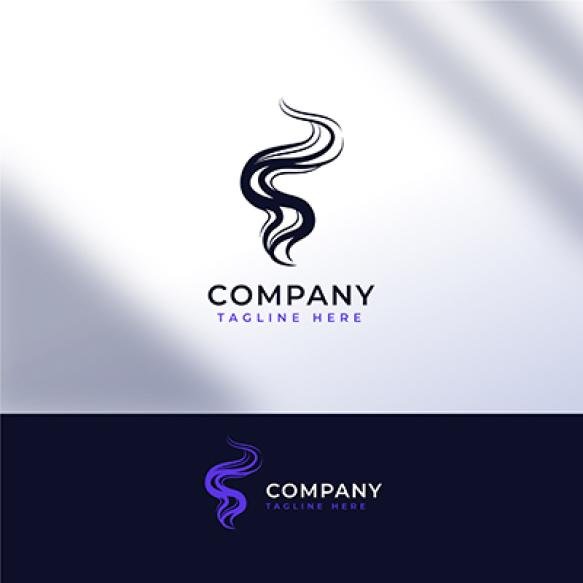 Hand Drawn Smoke Logo Template
