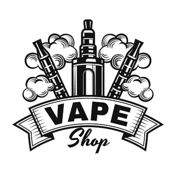 Hand Drawn Smoke Shop Logo Design