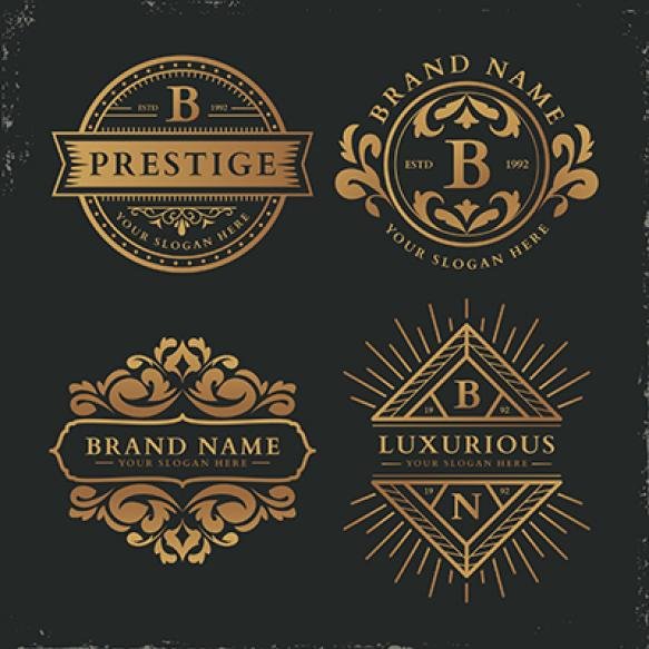 Luxury Retro Template Logo Collection