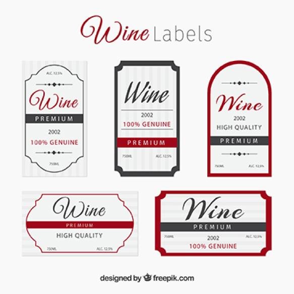 Elegant Wine Label Collection