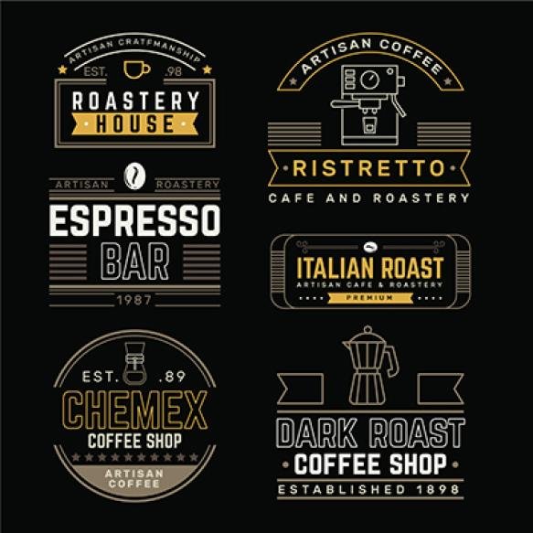 Coffee Shop Retro Logo Pack (1)