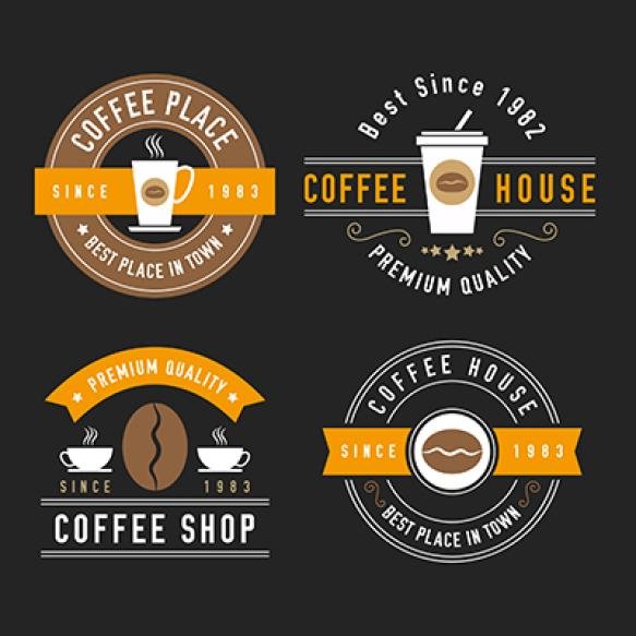 Retro Logo Collection Coffee Shop