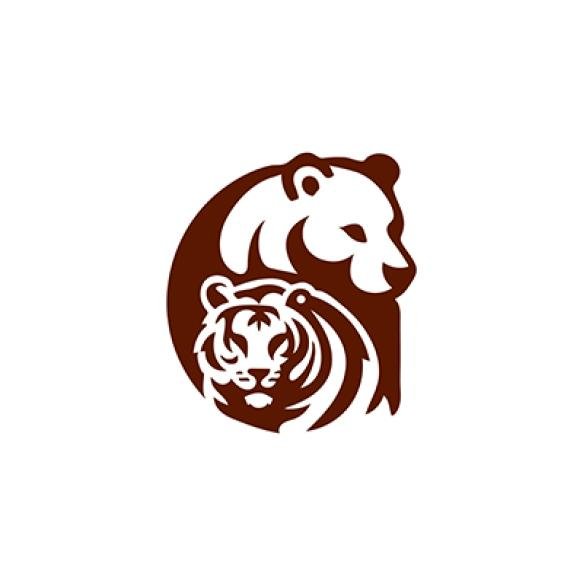 Bear Tiger Logo Illustration Vector Eps