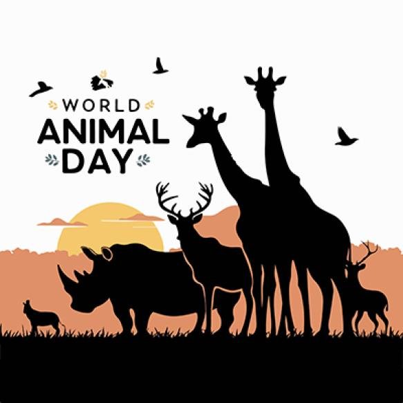 World Animal Day Creative Vector Illustration Concept (2)
