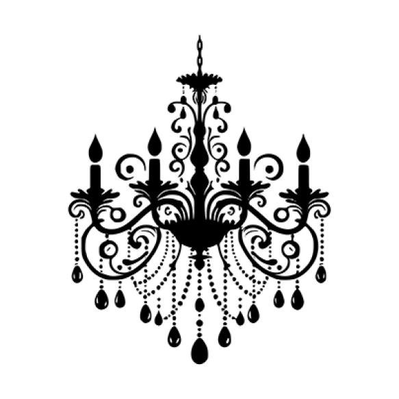Beautiful Chandelier Vector Graphic Illustration