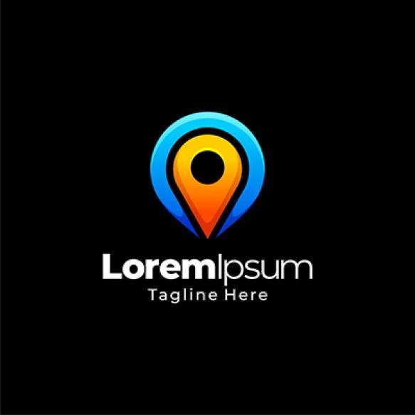 Find Place Gradient Logo Template Design