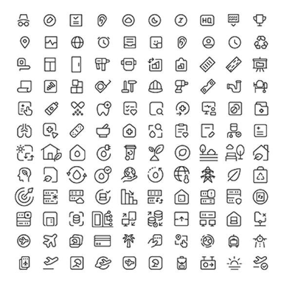 Creative Icons Design Elements Collection Vector